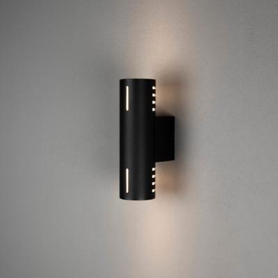 KonstSmide Design wandlampCuneo zwart met wit glas - 7365-752