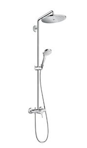 Hansgrohe Croma Select S opbouw regendouche met mengkraan en 28cm hoofddouche chroom