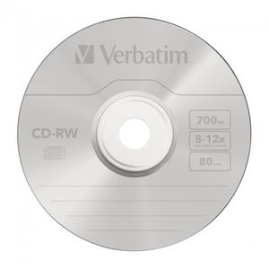 Verbatim CD rewritable CD-RW, doos van 10 stuks, individueel verpakt (Jewel Case)
