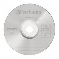 Verbatim CD rewritable CD-RW, doos van 10 stuks, individueel verpakt (Jewel Case) - thumbnail