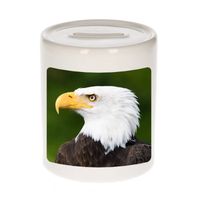 Foto arend spaarpot 9 cm - Cadeau zeearenden / vogel liefhebber - Spaarpotten - thumbnail