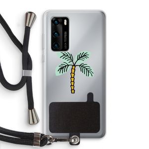 Palmboom: Huawei P40 Transparant Hoesje met koord