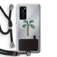 Palmboom: Huawei P40 Transparant Hoesje met koord