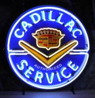 Cadillac Fifties Design Neon Verlichting 65 x 65 cm Cadillac Fifties Design Neon Verlichting 65 x 65 cm