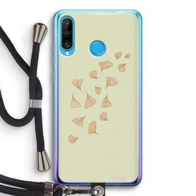 Falling Leaves: Huawei P30 Lite Transparant Hoesje met koord