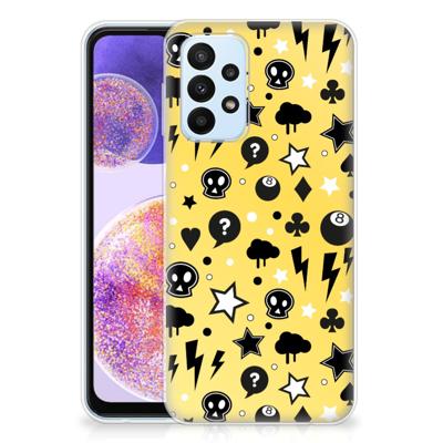 Silicone Back Case Samsung Galaxy A23 Punk Geel Silicone Back Case Samsung Galaxy A23 Punk Geel