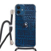 Marrakech print: iPhone 12 Transparant Hoesje met koord