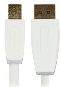 Bandridge Mini DisplayPort Kabel Mini-DisplayPort Male naar DisplayPort Male 1 m Wit | 1 stuks - BBM37400W10 BBM37400W10