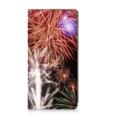 Samsung Galaxy S25 Hippe | Standcase | Vuurwerk