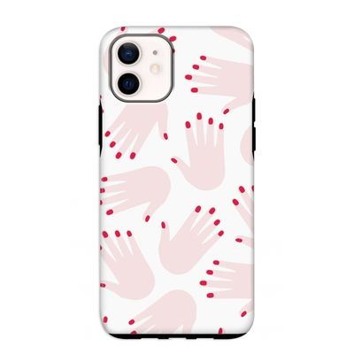 Hands pink: iPhone 12 mini Tough Case