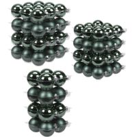 88x stuks glazen kerstballen emerald groen 4, 6 en 8 cm mat/glans