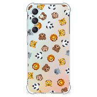 Doorzichtige Silicone Hoesje voor Samsung Galaxy S23 FE Dieren Emojis - thumbnail