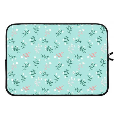 Small white flowers: Laptop sleeve 13 inch
