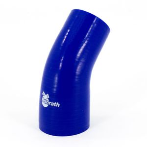 Bonrath Siliconen slang Reducer 45 graden bocht - Lengte:50mm - Ø80>70mm BHRE458070