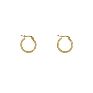 Day&Eve Oorringen Fine Twist Hoop 20mm | Goud