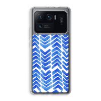 Blauwe pijlen: Xiaomi Mi 11 Ultra Transparant Hoesje