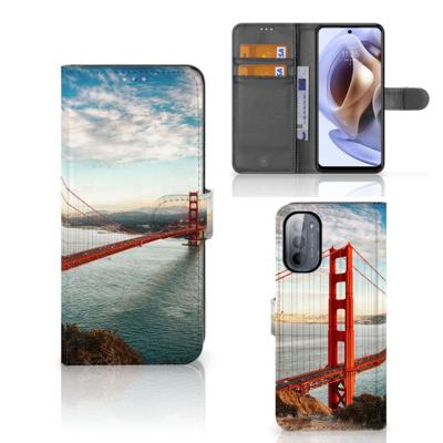 Motorola Moto G31 | G41 | Flip Cover | Golden Gate Bridge