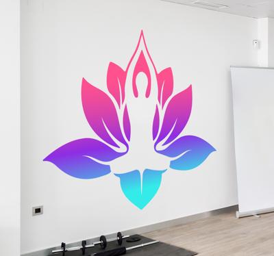 Stickers sport Mandala en yoga zelfklevende sticker