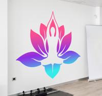 Stickers sport Mandala en yoga zelfklevende sticker