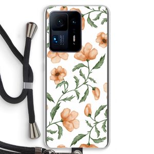 Peachy flowers: Xiaomi Mi Mix 4 Transparant Hoesje met koord