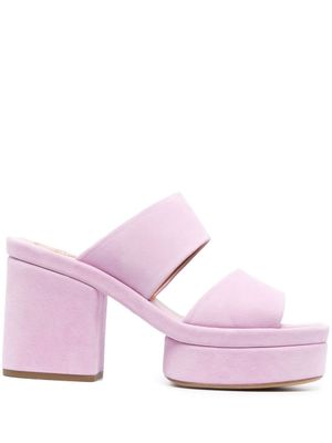 Chloé mules Odina 95 mm en daim - Violet