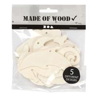 Creativ Company Houten zeedieren met ophangoog
