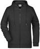 James & Nicholson JN8025 Ladies´ Zip-Hoody - /Black-Heather - XS