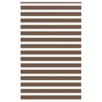 VidaXL Zebra rolgordijn 150x230 cm stofbreedte 145,9cm polyester bruin