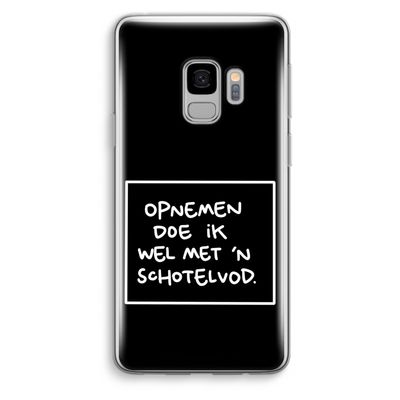 Schotelvod: Samsung Galaxy S9 Transparant Hoesje