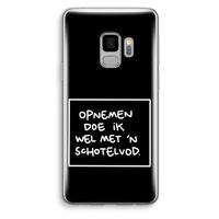 Schotelvod: Samsung Galaxy S9 Transparant Hoesje