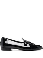 Edhen Milano mocassins en cuir verni - Noir