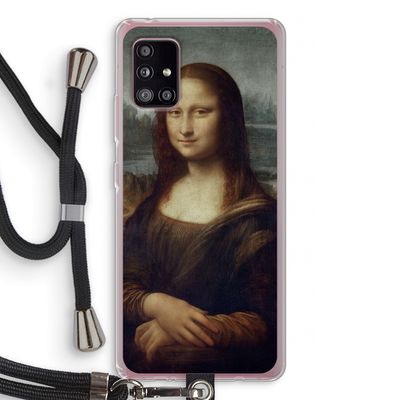 Mona Lisa: Samsung Galaxy A51 5G Transparant Hoesje met koord