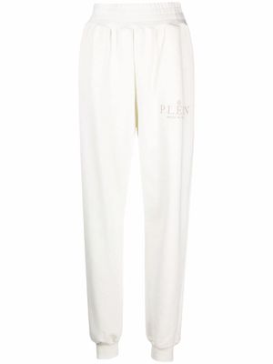 Philipp Plein pantalon de jogging Iconic Plein à taille haute - Tons neutres