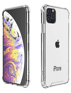 Schokbestendige softcase hoes - iPhone 11 Pro Max - Transparant