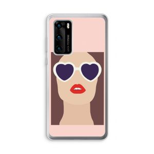 Red lips: Huawei P40 Transparant Hoesje