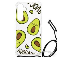 Samsung Galaxy S24 Plus Stevig Bumper Hoesje Avocado Singing - thumbnail