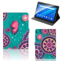 Lenovo Tab E10 Hoes Cirkels en Vlinders Lenovo Tab E10 Hoes Cirkels en Vlinders