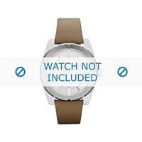 Horlogeband Diesel DZ5343 Leder Beige 22mm