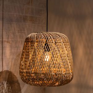 WOOOD Exclusive Hanglamp Moza Gevlochten bamboe / rotan, Ø36cm