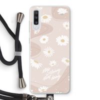 Daydreaming becomes reality: Samsung Galaxy A70 Transparant Hoesje met koord