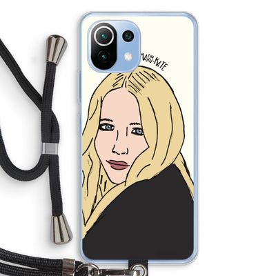 Mary Kate: Xiaomi Mi 11 Lite Transparant Hoesje met koord