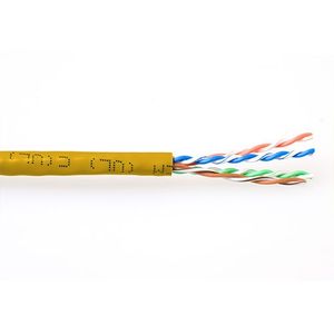 ACT EP458B CAT6A U/UTP PVC Patchkabel Geel - 305 meter