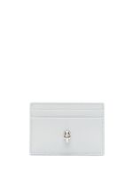 Alexander McQueen porte-cartes Skull en cuir - Gris - thumbnail