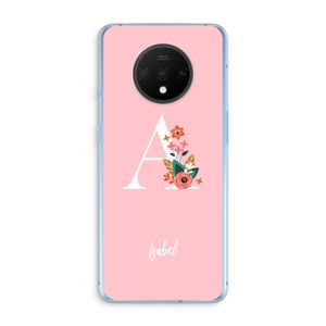 Pink Bouquet: OnePlus 7T Transparant Hoesje