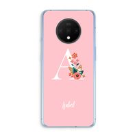 Pink Bouquet: OnePlus 7T Transparant Hoesje