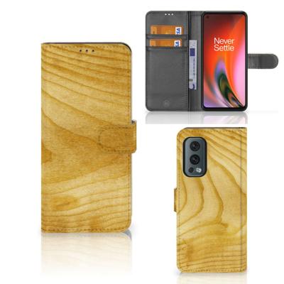 OnePlus Nord 2 5G | Book Style Case | Licht Hout