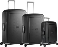 Samsonite S'cure Spinner 55+75+69cm Black kofferset - thumbnail