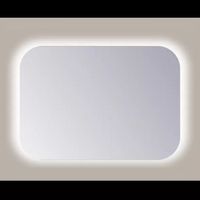 Spiegel Sanicare Q-Mirrors 70x60 cm Rechthoek Met Rondom LED Cold White en Afstandsbediening incl. ophangmateriaal - thumbnail