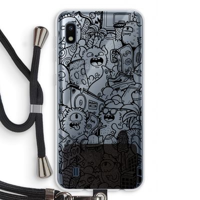 Vexx Black City : Samsung Galaxy A10 Transparant Hoesje met koord