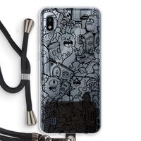 Vexx Black City : Samsung Galaxy A10 Transparant Hoesje met koord
